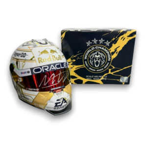 Signed 1:2 Mini Helmet Max Verstappen Worldchampion Edition 2024